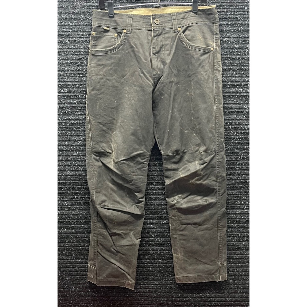 Kuhl Flannel Lined Pants Mens 32x30 Gray Vintage Patina Dye Articulated